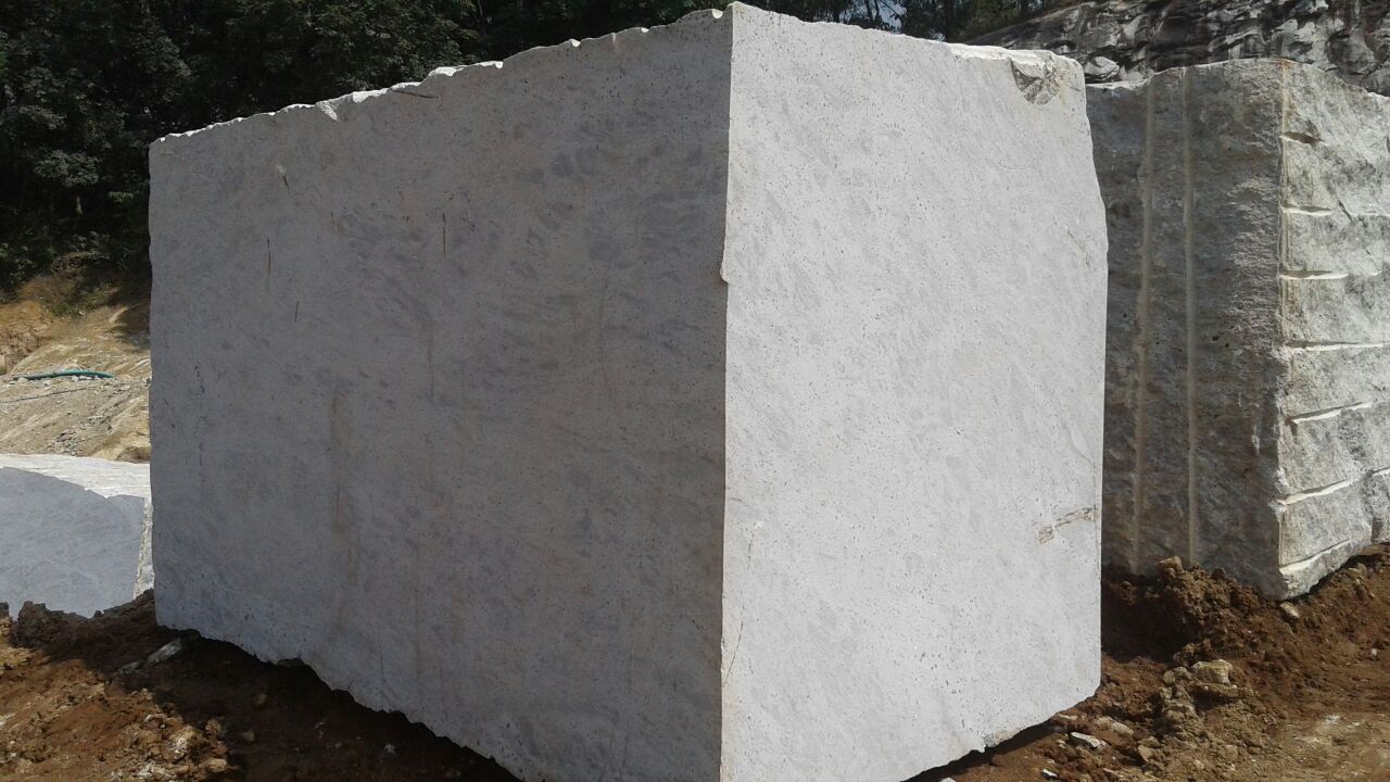 Kashmir White Granite Block